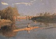 Thomas Eakins max schmitt in a single scull oil